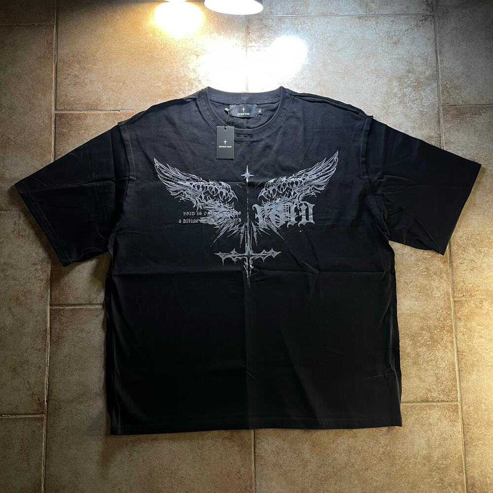 Divine Void Gargoyle Wings Graphic Tee size XL
